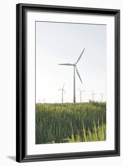 Wind Turbines, Wind Power Station, Renewable Energy, Wind Park, Parish Kronprinzenkoog-Axel Schmies-Framed Photographic Print