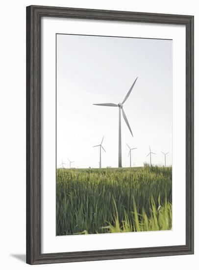 Wind Turbines, Wind Power Station, Renewable Energy, Wind Park, Parish Kronprinzenkoog-Axel Schmies-Framed Photographic Print