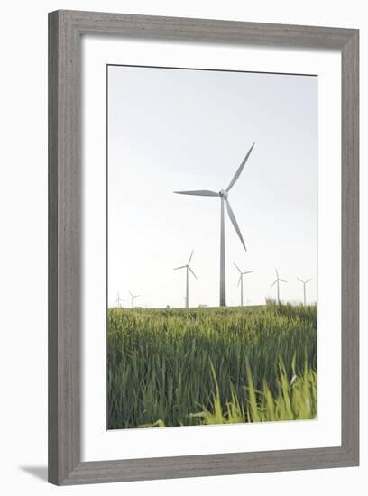 Wind Turbines, Wind Power Station, Renewable Energy, Wind Park, Parish Kronprinzenkoog-Axel Schmies-Framed Photographic Print