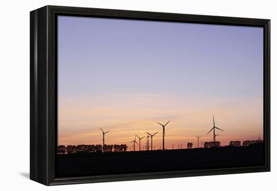 Wind Turbines, Wind Power Station, Renewable Energy, Wind Park, Parish Kronprinzenkoog-Axel Schmies-Framed Premier Image Canvas