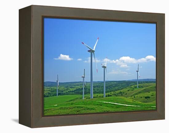 Wind Turbines-null-Framed Premier Image Canvas