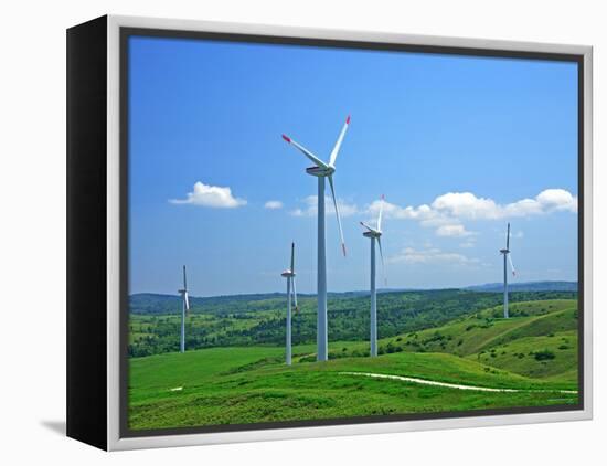 Wind Turbines-null-Framed Premier Image Canvas