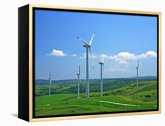 Wind Turbines-null-Framed Premier Image Canvas