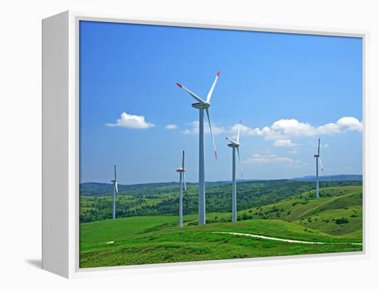 Wind Turbines-null-Framed Premier Image Canvas