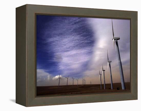 Wind Turbines-null-Framed Premier Image Canvas