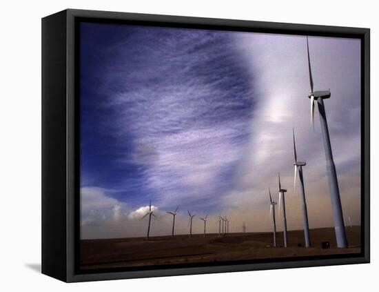 Wind Turbines-null-Framed Premier Image Canvas