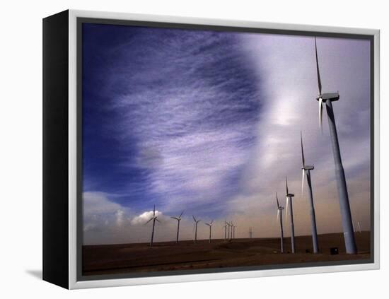 Wind Turbines-null-Framed Premier Image Canvas