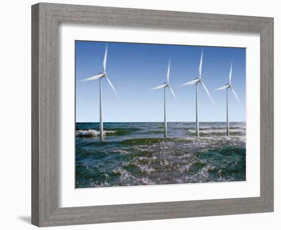 Wind Turbines-Victor De Schwanberg-Framed Photographic Print