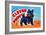 Wind Up Clever Puppy-null-Framed Art Print