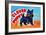 Wind Up Clever Puppy-null-Framed Art Print