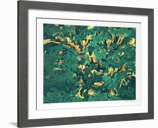 Wind White Leaves-Domenick Turturro-Framed Serigraph