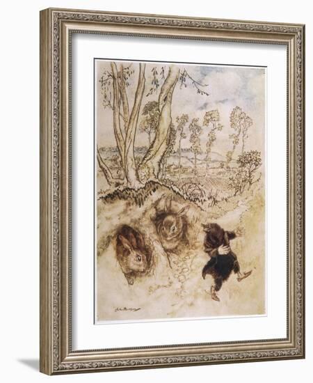 Wind Willows, Onion Sauce-Arthur Rackham-Framed Art Print