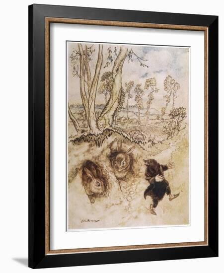 Wind Willows, Onion Sauce-Arthur Rackham-Framed Art Print