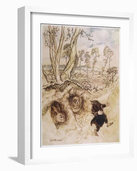 Wind Willows, Onion Sauce-Arthur Rackham-Framed Art Print