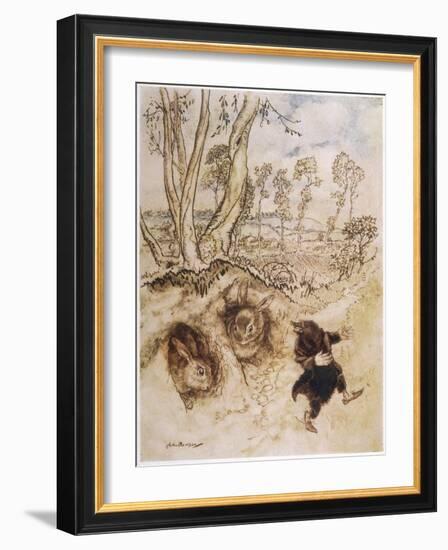 Wind Willows, Onion Sauce-Arthur Rackham-Framed Art Print