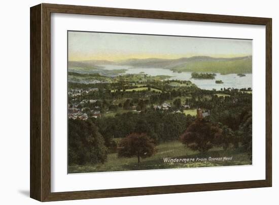 Windermere from Orrest Head, Lake District-null-Framed Photographic Print