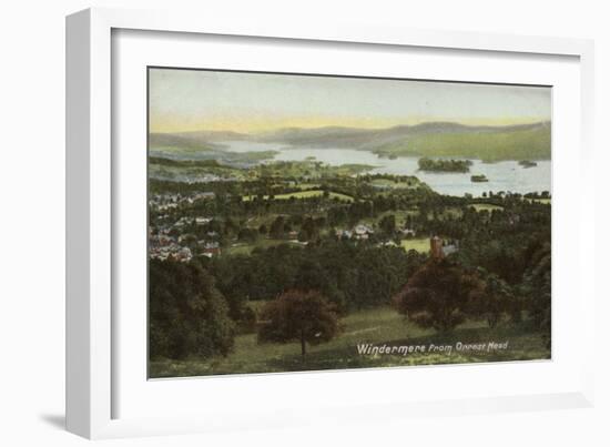 Windermere from Orrest Head, Lake District-null-Framed Photographic Print