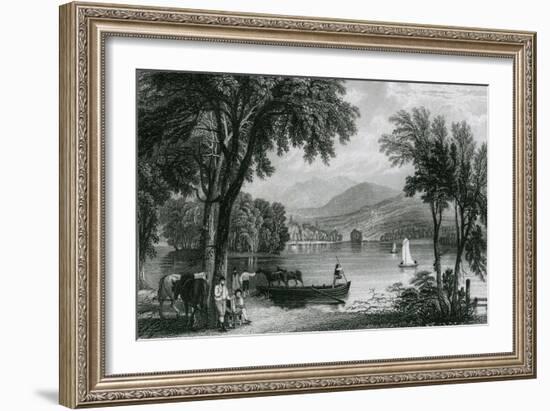 Windermere, Lake District-Thomas Allom-Framed Art Print