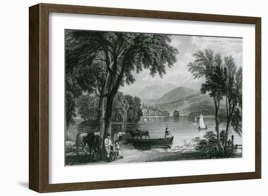 Windermere, Lake District-Thomas Allom-Framed Art Print