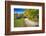 Winding Country Road with a Farm Reading Vermont-George Oze-Framed Photographic Print