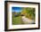 Winding Country Road with a Farm Reading Vermont-George Oze-Framed Photographic Print