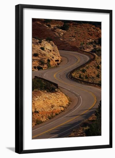 Winding Highway-Paul Souders-Framed Photographic Print