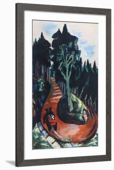 Winding Path in the Black Forest-Max Beckmann-Framed Collectable Print