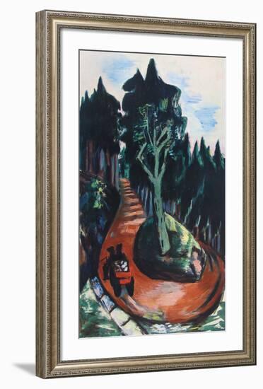 Winding Path in the Black Forest-Max Beckmann-Framed Collectable Print