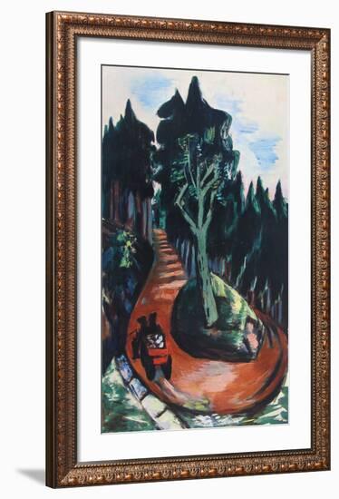 Winding Path in the Black Forest-Max Beckmann-Framed Collectable Print