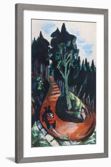 Winding Path in the Black Forest-Max Beckmann-Framed Collectable Print