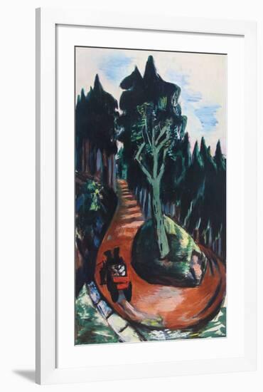 Winding Path in the Black Forest-Max Beckmann-Framed Collectable Print