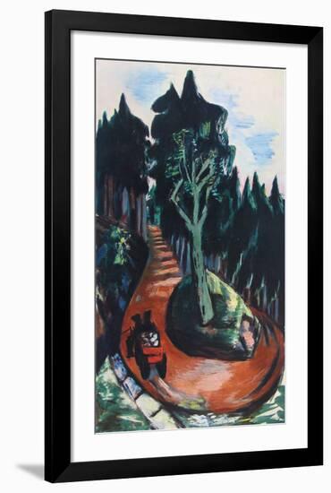 Winding Path in the Black Forest-Max Beckmann-Framed Collectable Print