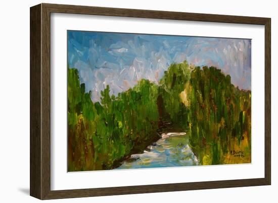 Winding River, 2009-Patricia Brintle-Framed Giclee Print