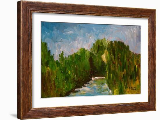 Winding River, 2009-Patricia Brintle-Framed Giclee Print