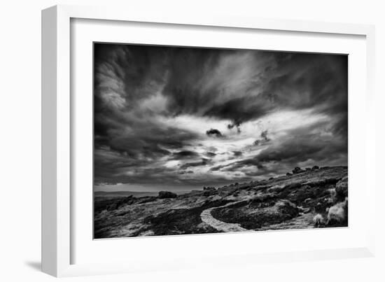 Winding Stone Path Through Moor-Rory Garforth-Framed Photographic Print