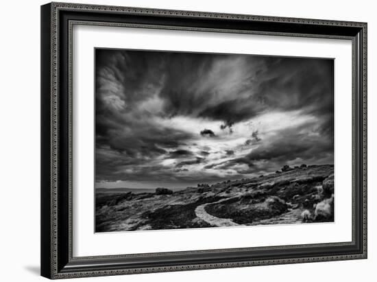 Winding Stone Path Through Moor-Rory Garforth-Framed Photographic Print