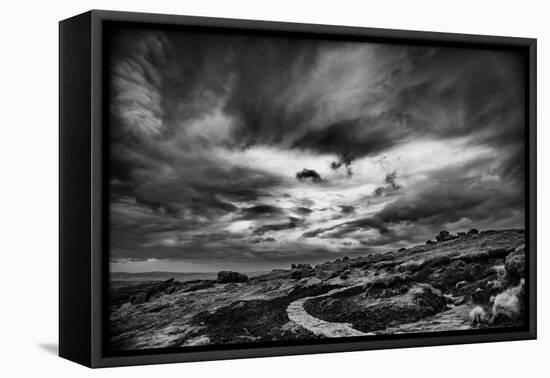 Winding Stone Path Through Moor-Rory Garforth-Framed Premier Image Canvas