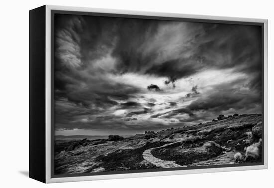 Winding Stone Path Through Moor-Rory Garforth-Framed Premier Image Canvas