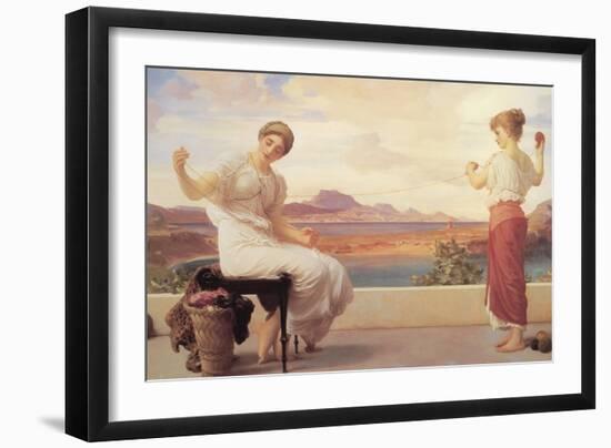 Winding the Skein-Frederick Leighton-Framed Art Print