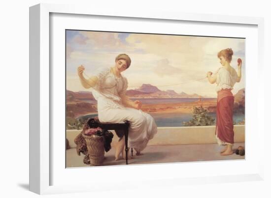 Winding the Skein-Frederick Leighton-Framed Art Print