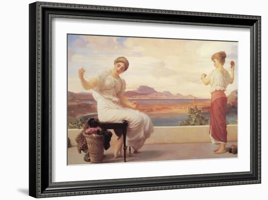 Winding the Skein-Frederick Leighton-Framed Art Print