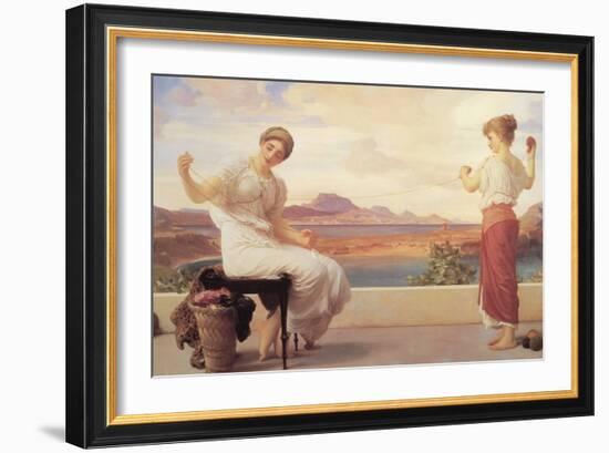 Winding the Skein-Frederick Leighton-Framed Art Print