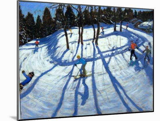 Winding Trail, Morzine-Andrew Macara-Mounted Giclee Print