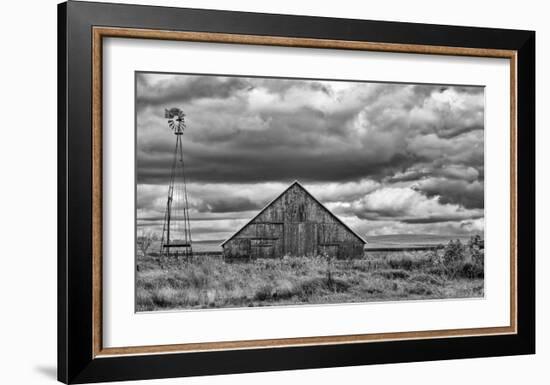 Windmill and Barn-Trent Foltz-Framed Art Print