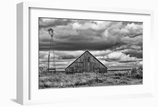 Windmill and Barn-Trent Foltz-Framed Art Print