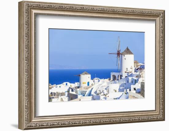 Windmill and Traditional Houses-Neale Clark-Framed Photographic Print