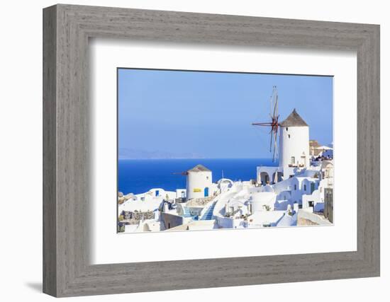 Windmill and Traditional Houses-Neale Clark-Framed Photographic Print