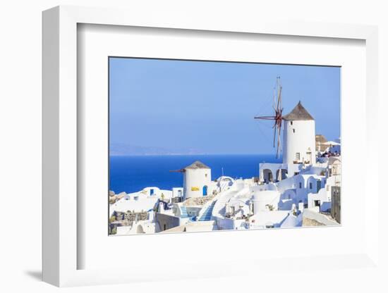 Windmill and Traditional Houses-Neale Clark-Framed Photographic Print