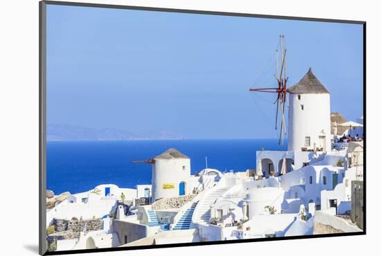 Windmill and Traditional Houses-Neale Clark-Mounted Photographic Print