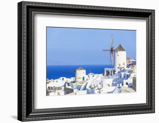 Windmill and Traditional Houses-Neale Clark-Framed Photographic Print